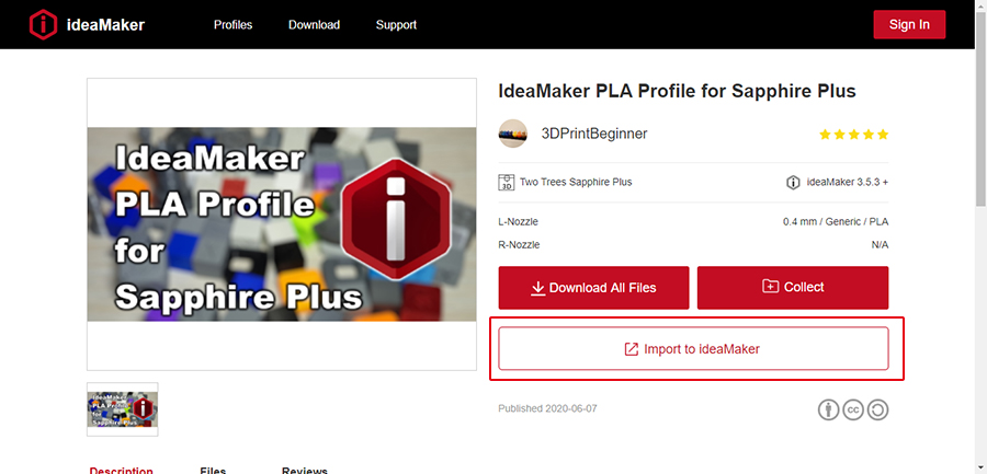 Ideamaker Library Manual _ Release Note – QGMHTP